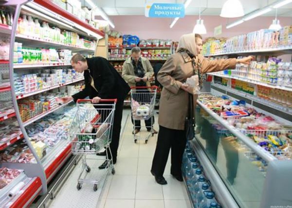 Цены на продукты в России оказались ниже, чем на Украине